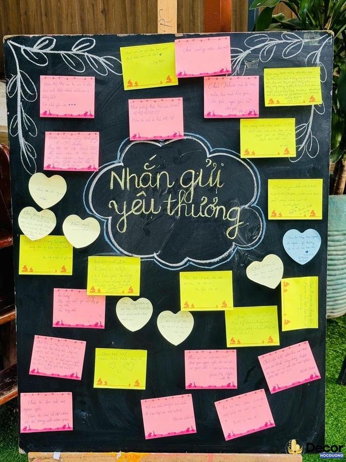 trường mầm non trang trí lớp học hạnh phúc