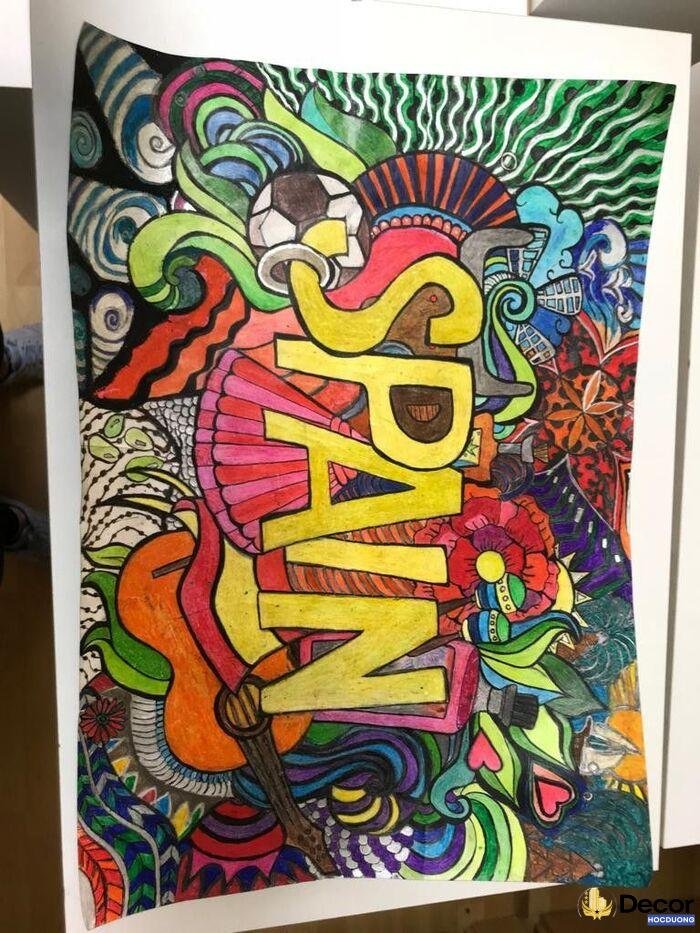 vẽ chữ trang trí đẹp nghệ