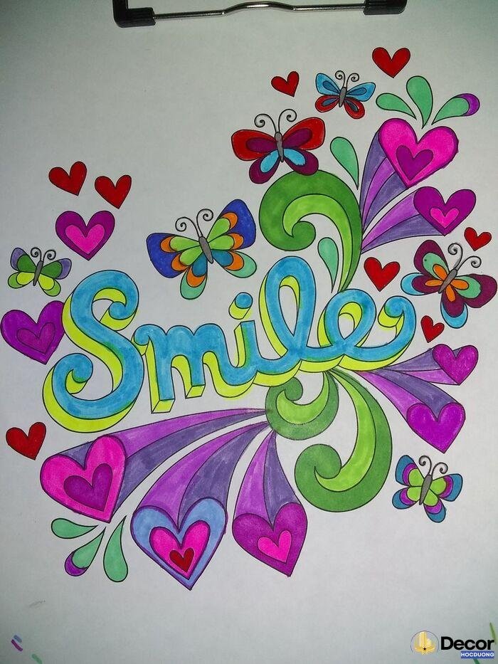 vẽ chữ trang trí nghệ nhất