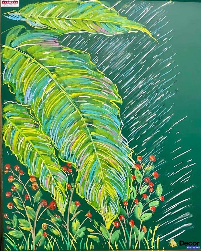 vẽ hoa trang trí cực đẹp