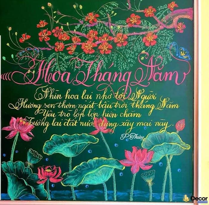vẽ hoa trang trí hiện đại