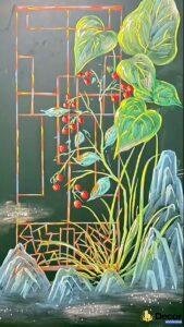 vẽ hoa trang trí nghệ thuật