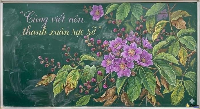 vẽ hoa trang trí nổi bật