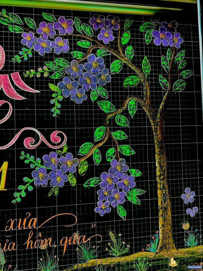 vẽ hoa trang trí siêu đẹp