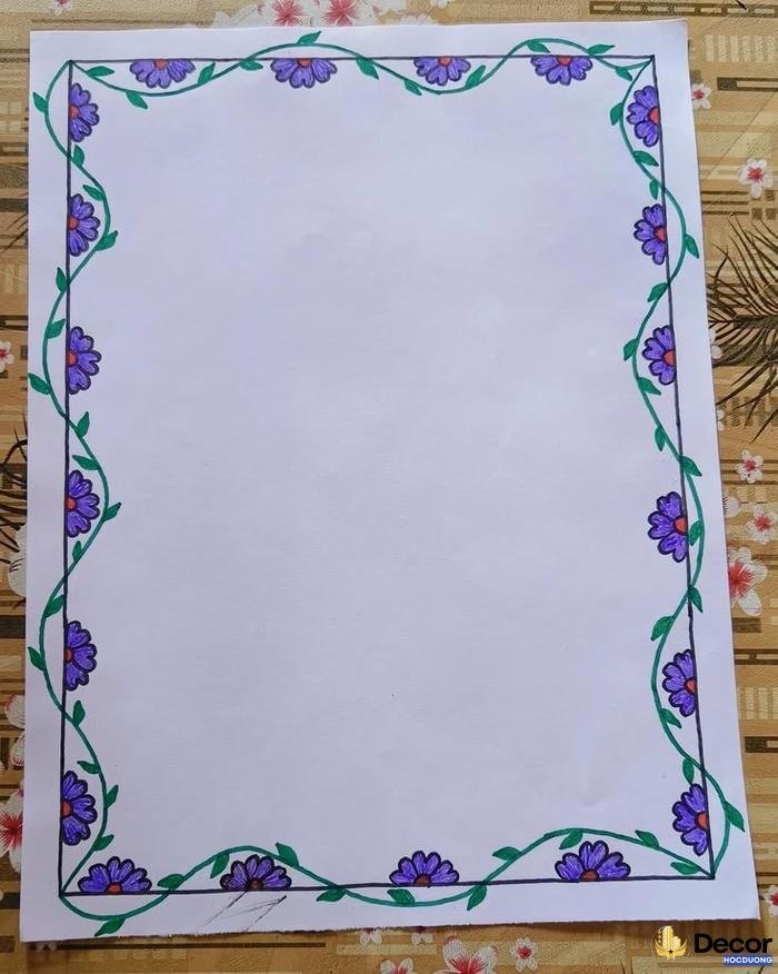 vẽ khung trang trí ấn tượng