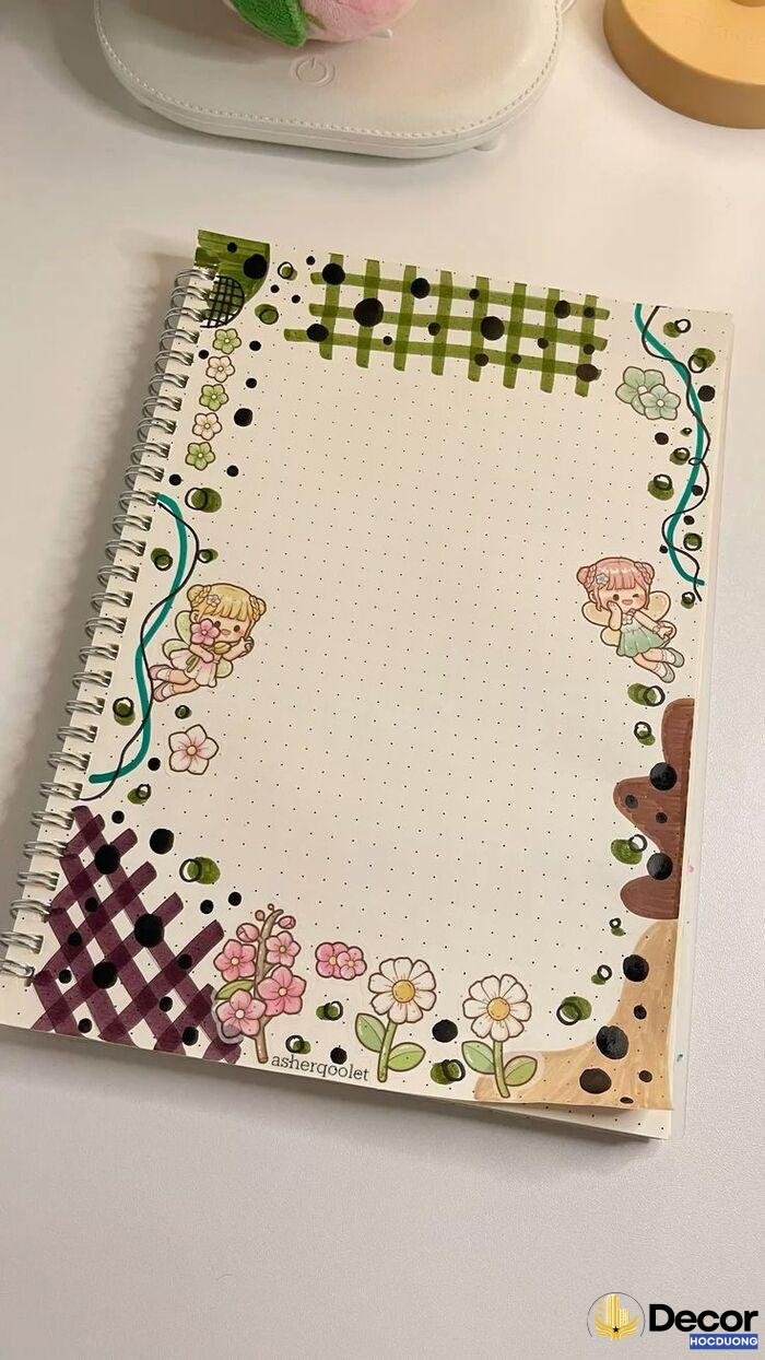 vẽ khung trang trí cực đẹp