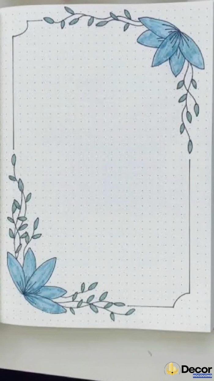vẽ khung trang trí cute thẩm mỹ