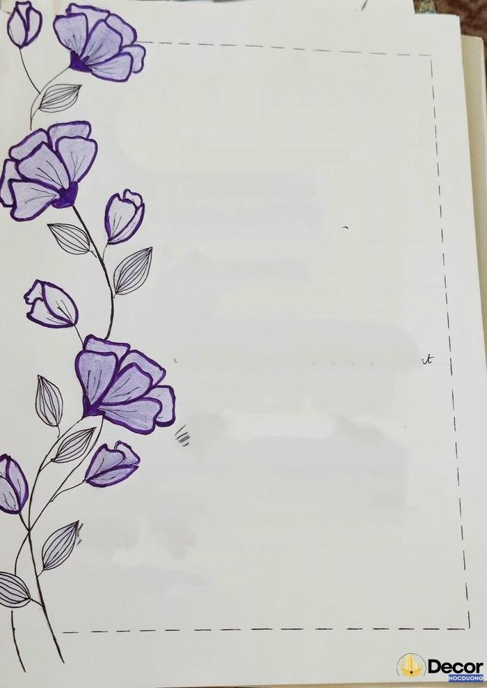 vẽ khung trang trí nghệ thuật