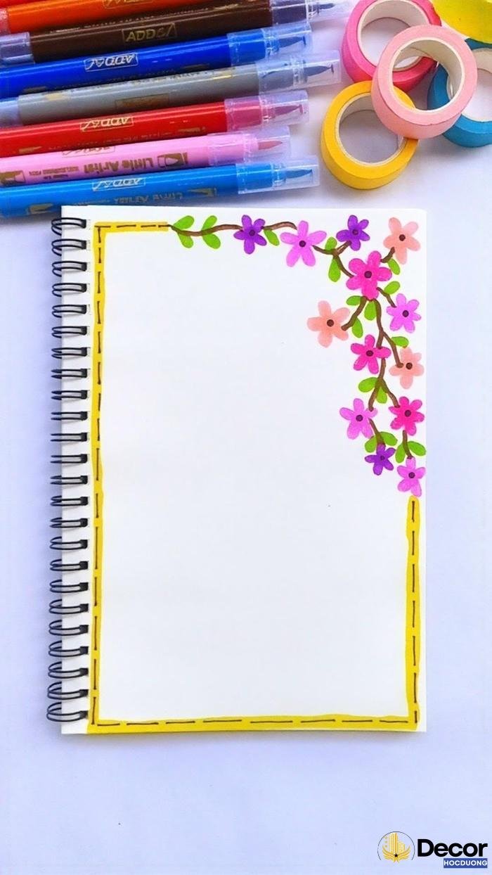 vẽ khung trang trí nổi bật