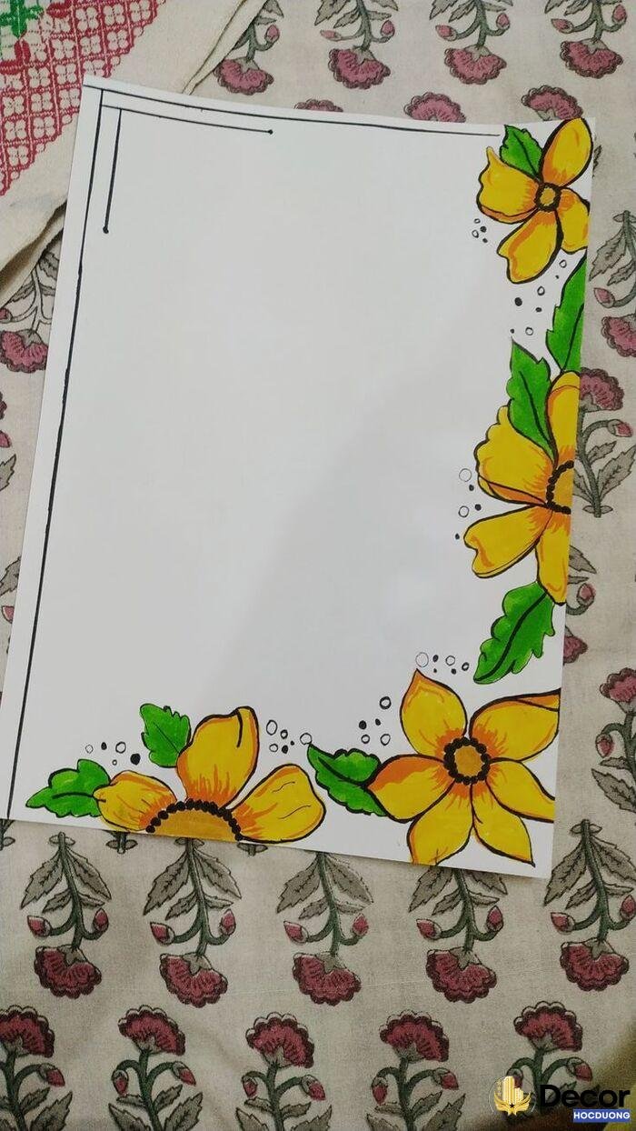 vẽ khung trang trí siêu đẹp