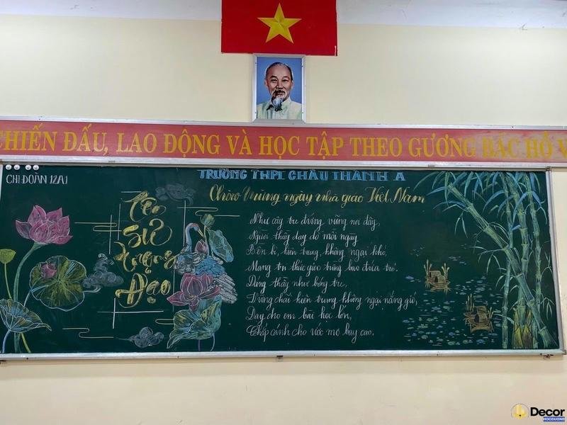 vẽ trang trí bảng