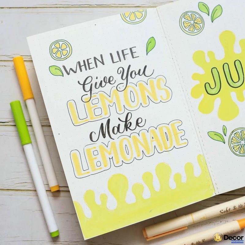 vẽ trang trí bìa vở