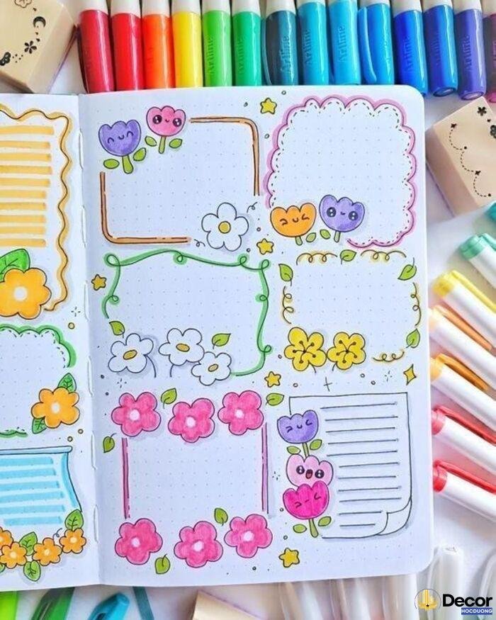 vẽ trang trí cute đơn giản cực xinh