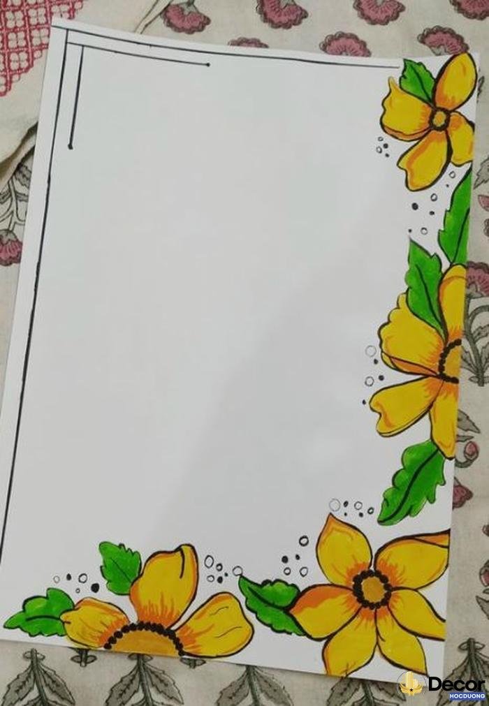 vẽ trang trí cute đơn giản hài hòa