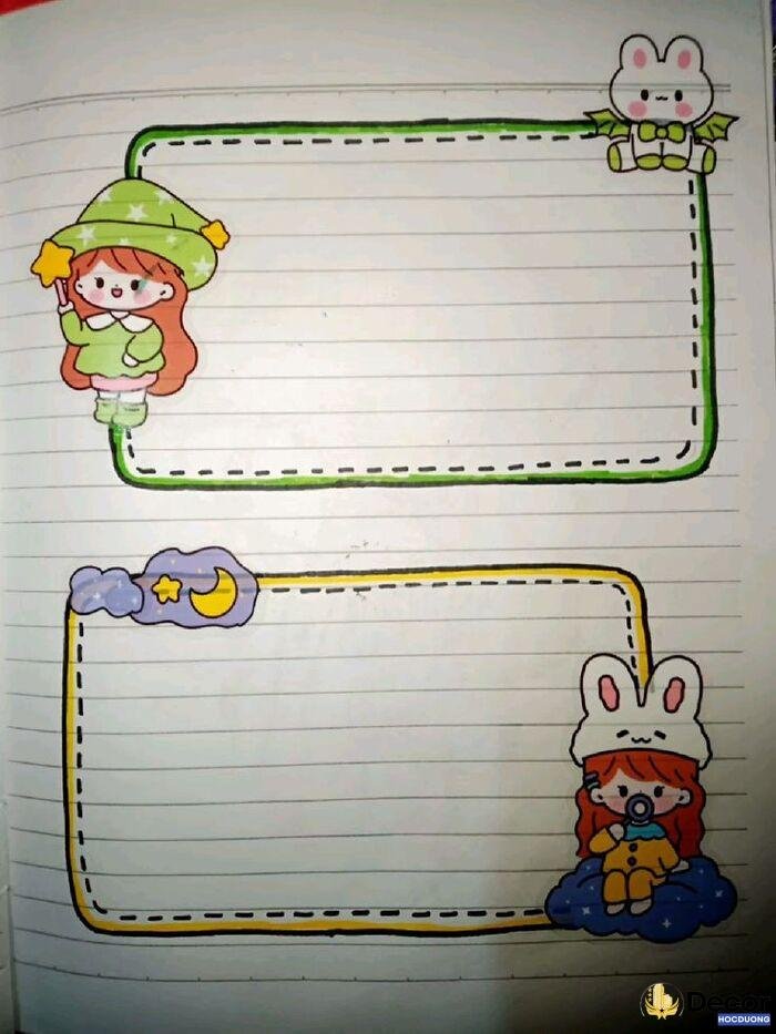 vẽ trang trí cute đơn giản