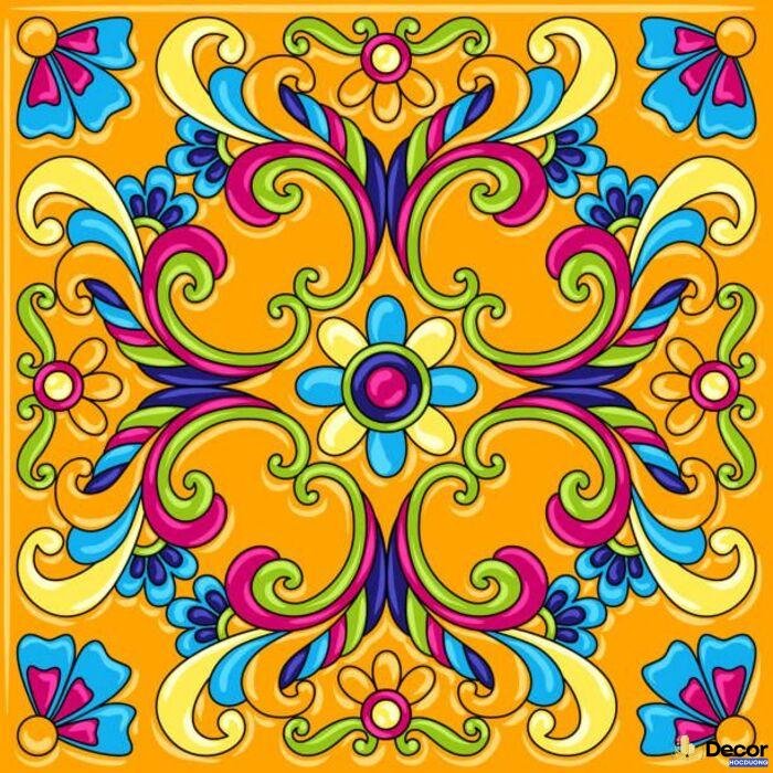 vẽ trang trí hình vuông siêu nghệ