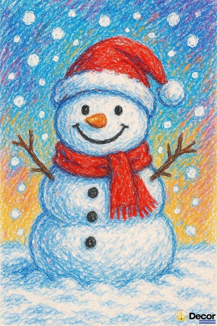 vẽ trang trí noel đẹp