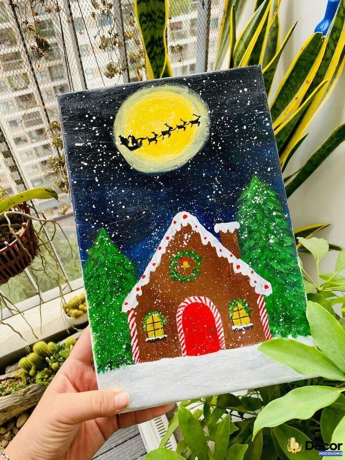 vẽ trang trí noel nghệ nhất