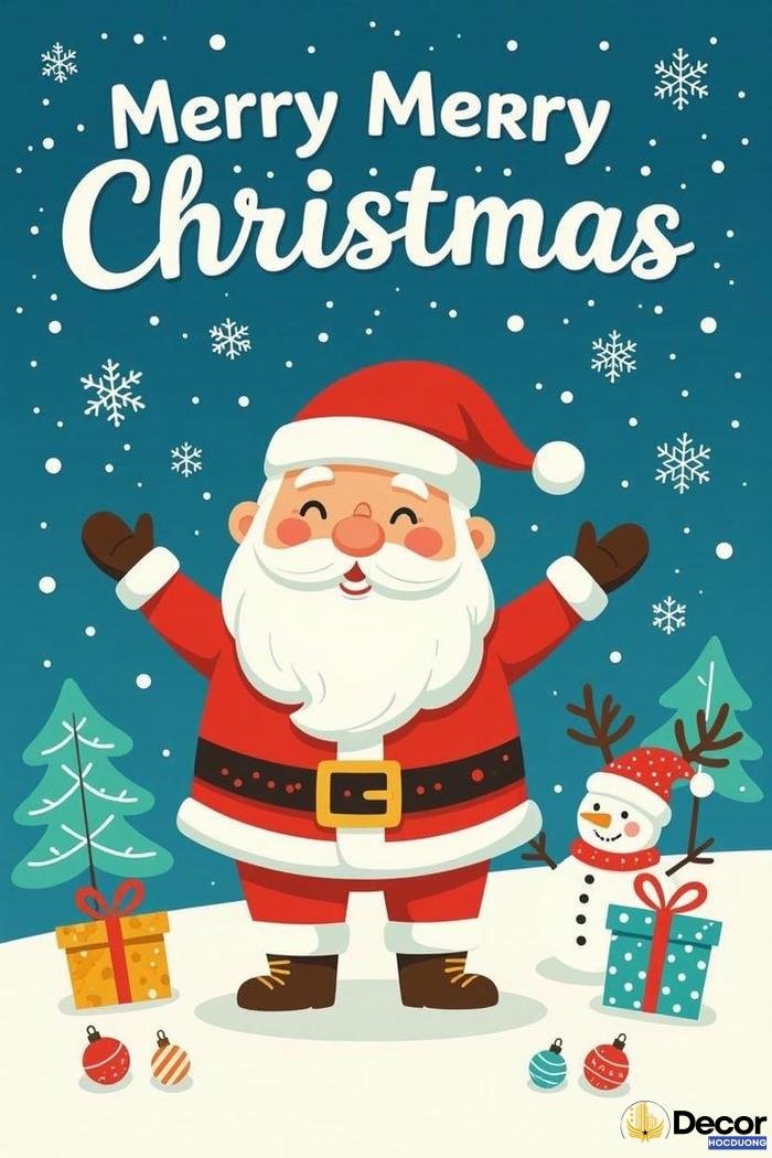 vẽ trang trí noel nổi bật