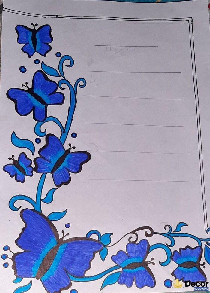 vẽ trang trí sổ tay đơn giản đẹp nghệ