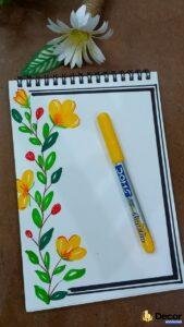 vẽ trang trí sổ tay đơn giản siêu đẹp