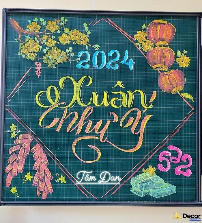 vẽ trang trí tết đẹp nhất