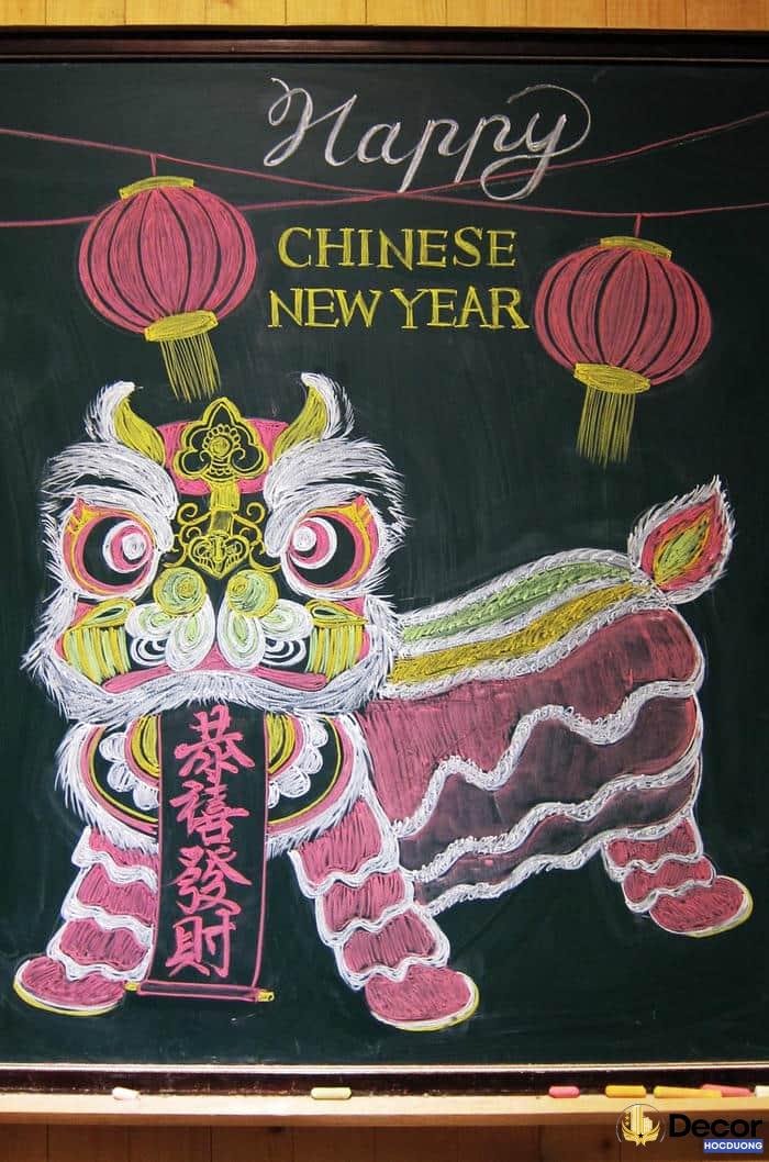 vẽ trang trí tết độc đáo