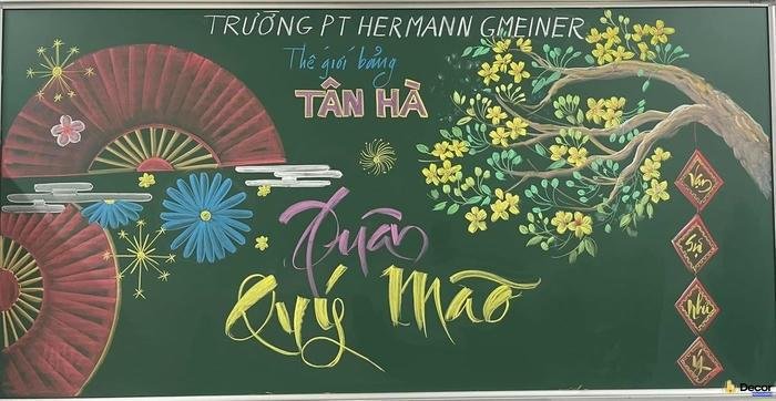 vẽ trang trí tết trang nhã