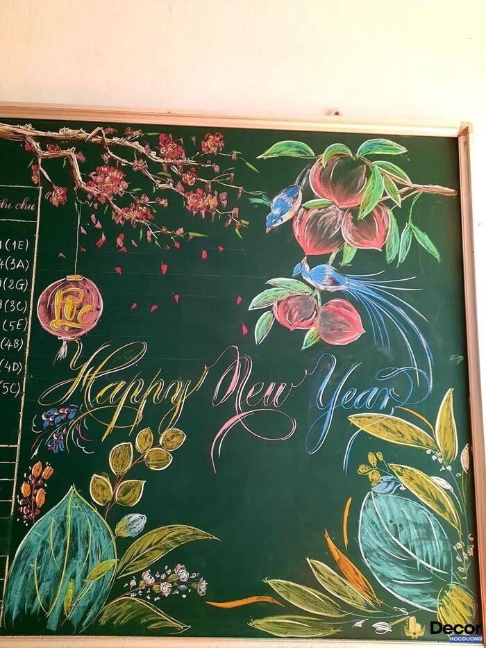 vẽ trang trí tết xinh nhất