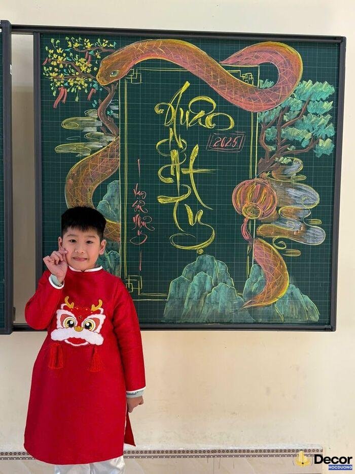 vẽ trang trí tết