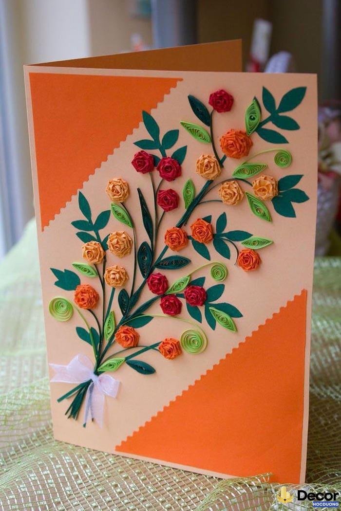 vẽ trang trí thiệp đơn giản phong cách