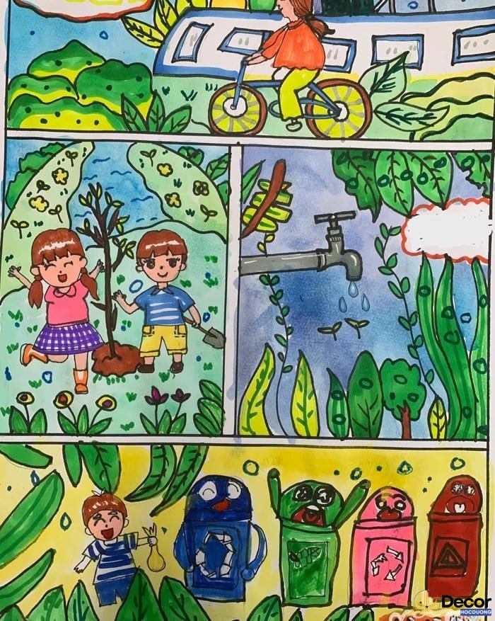 vẽ tranh a3 chủ đề bảo vệ môi trường