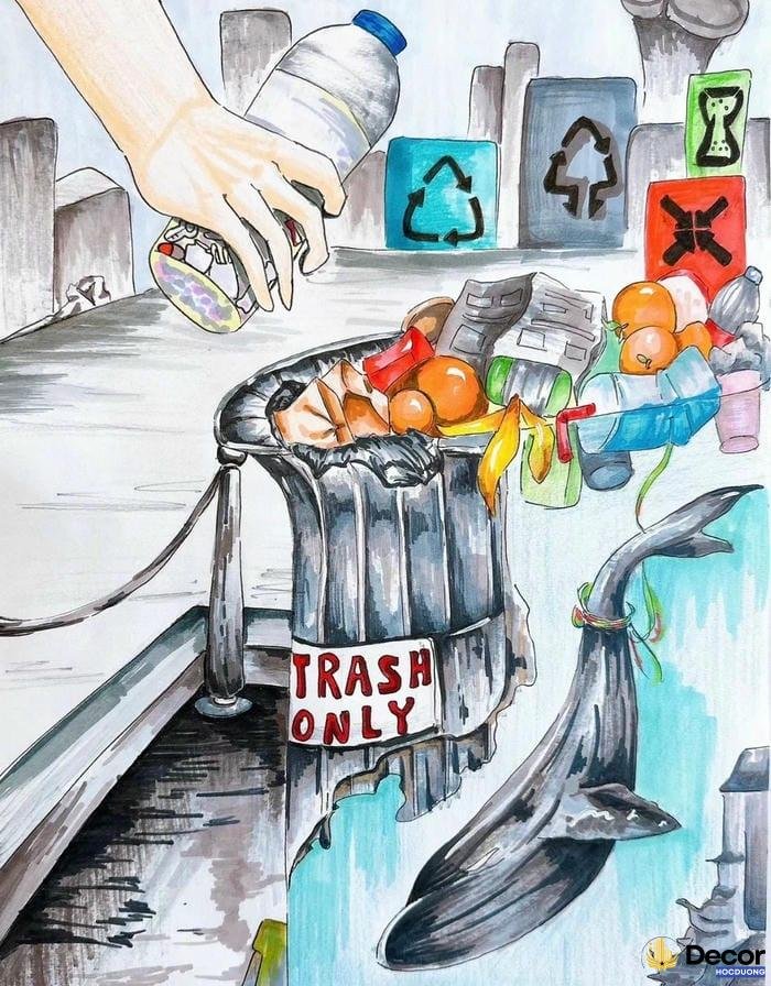 vẽ tranh bảo vệ môi trường rừng