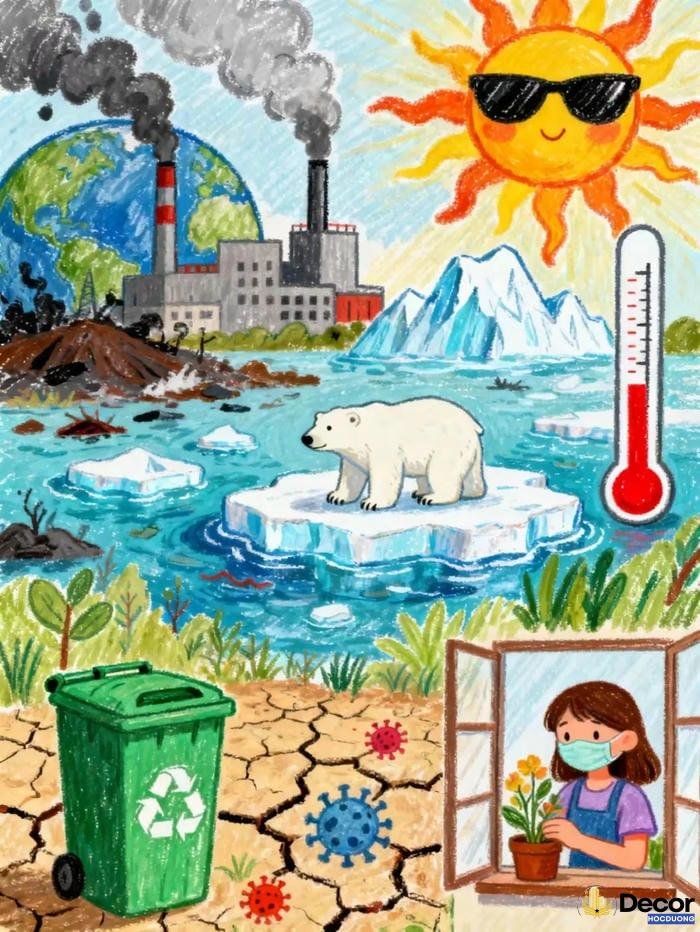 vẽ tranh bảo vệ môi trường xanh