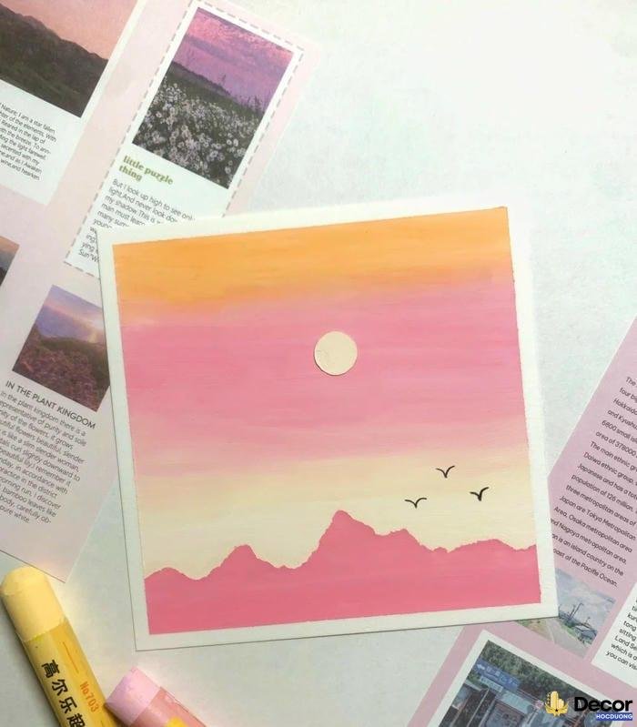 vẽ tranh phong cảnh châu á