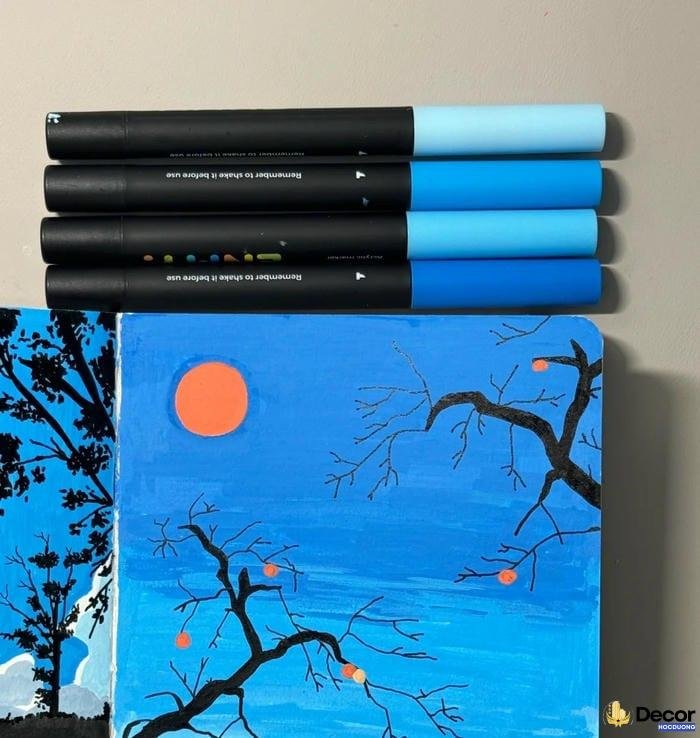 vẽ tranh phong cảnh màu nước