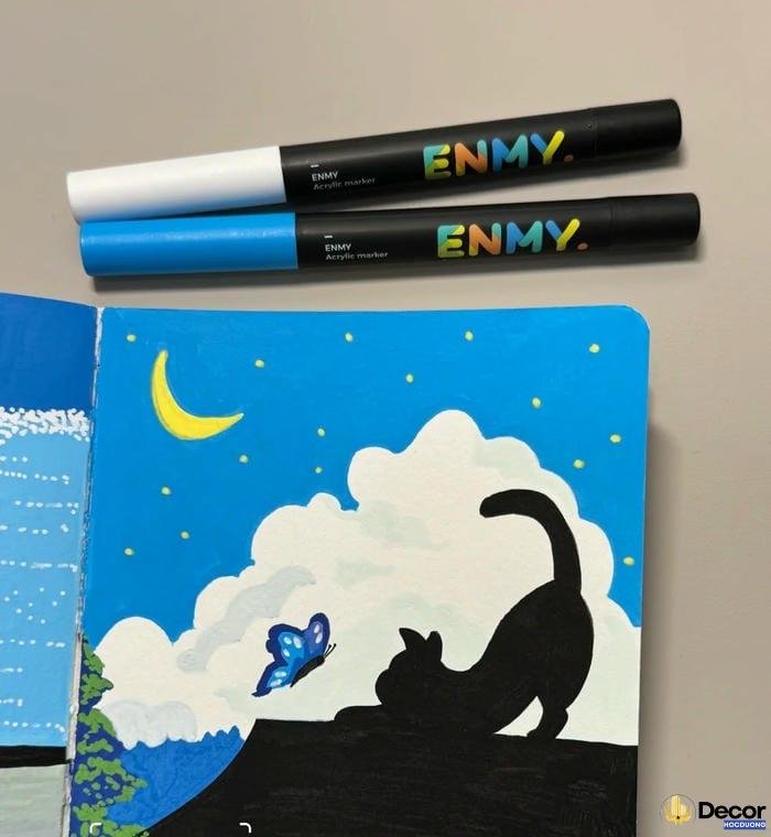 vẽ tranh phong cảnh núi