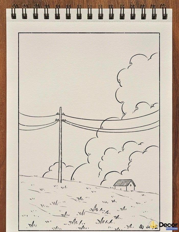 vẽ tranh phong cảnh tả thực