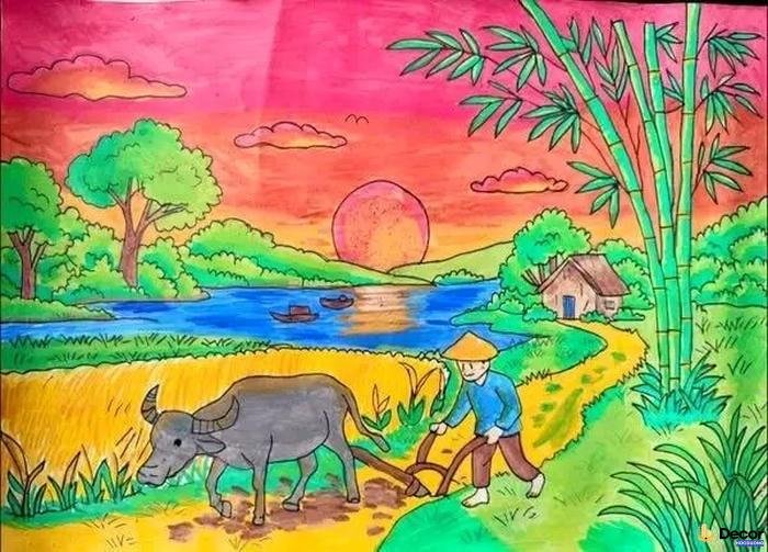 vẽ tranh phỏng cảnh thẩm mỹ