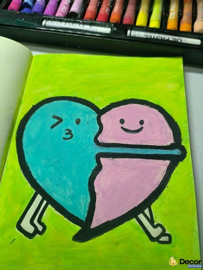 vẽ tranh trang trí lớp 7 bằng màu nước