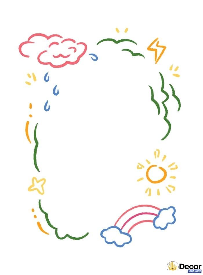 viền hoa trang trí a4 cổ điển