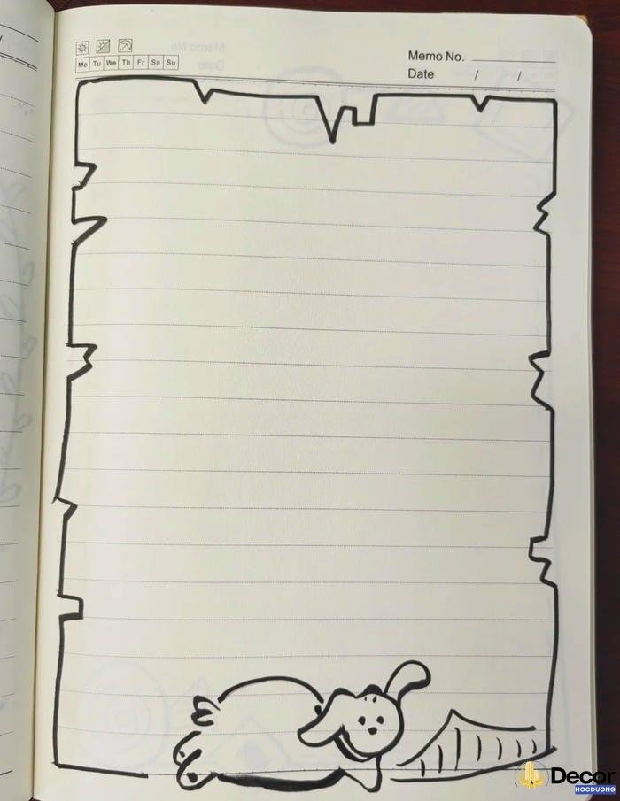 viền trang trí giấy a4