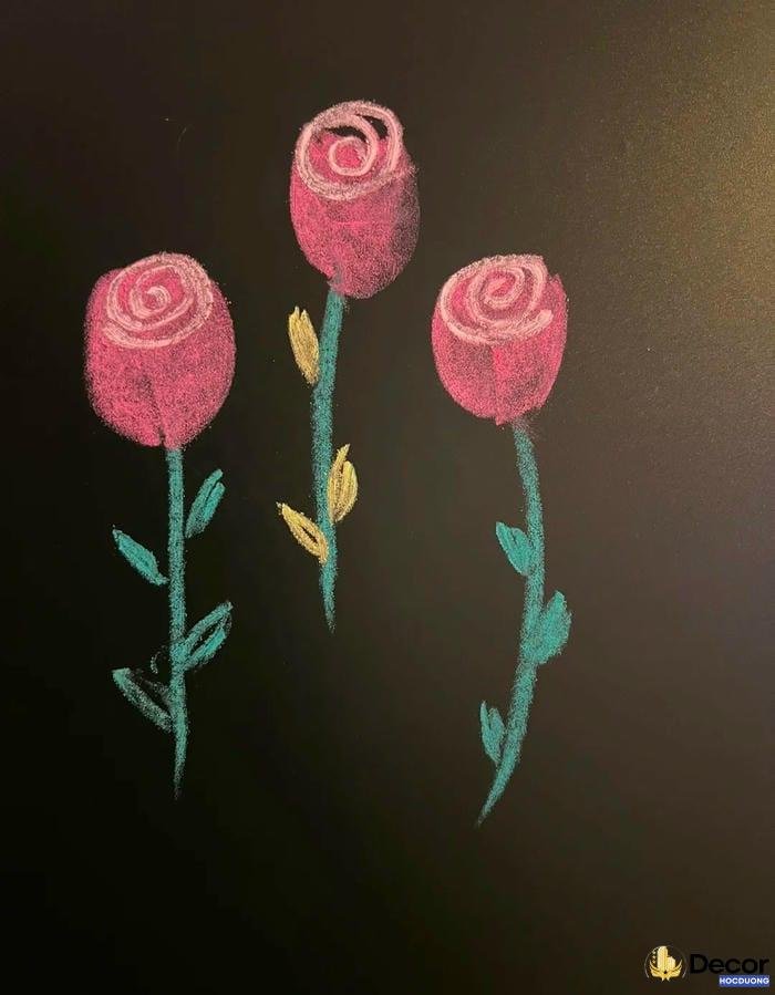 ý tưởng trang trí bảng đơn giản