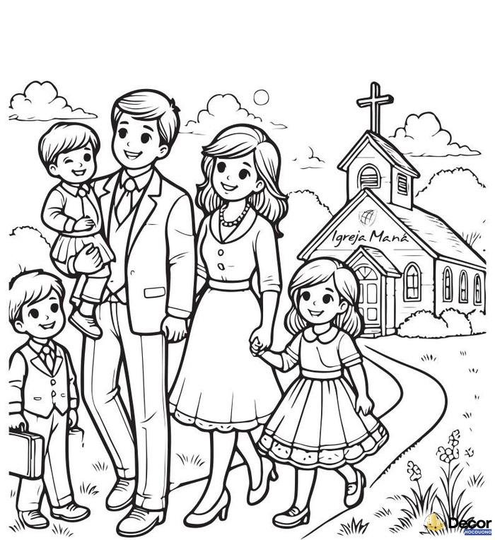 Tranh tô màu tổ ấm gia đình