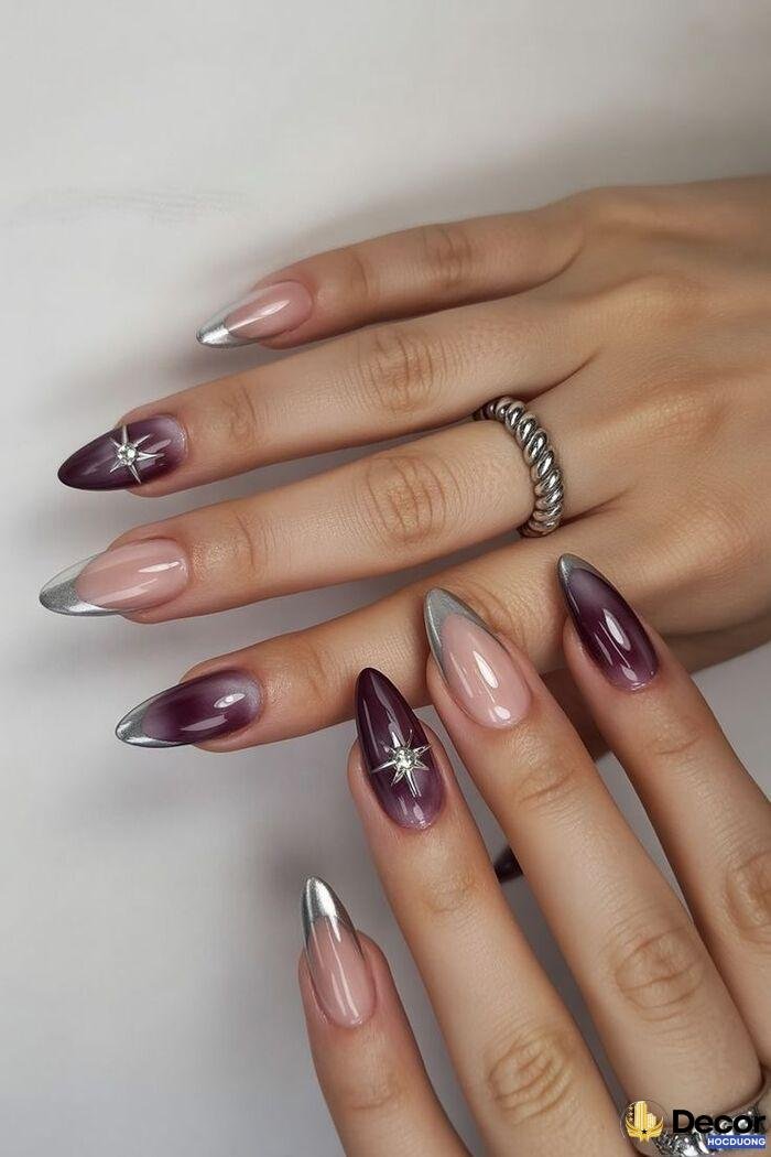 almond nails đẹp sang