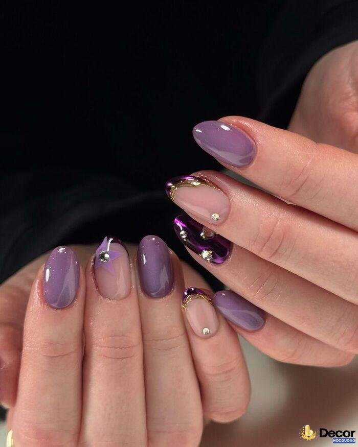 almond nails hiện đại