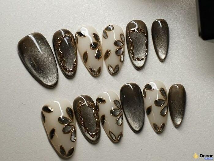 almond nails tinh tế