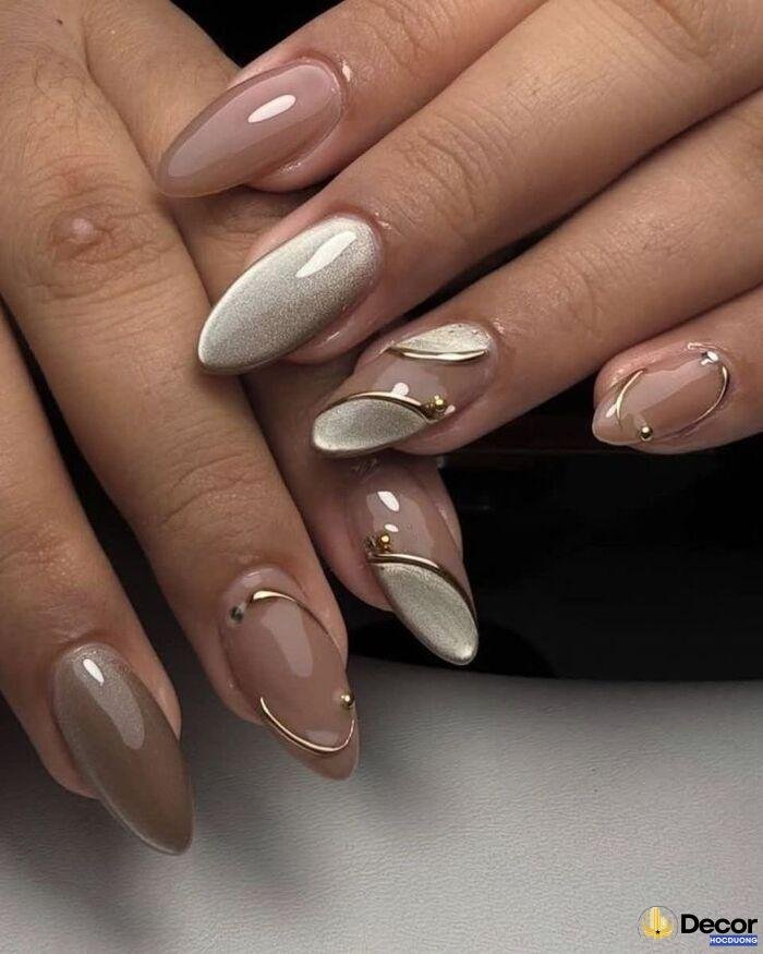 american nails đơn sắc