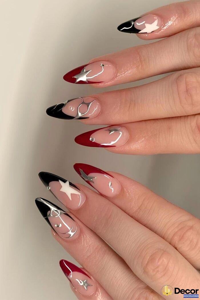 american nails màu đậm