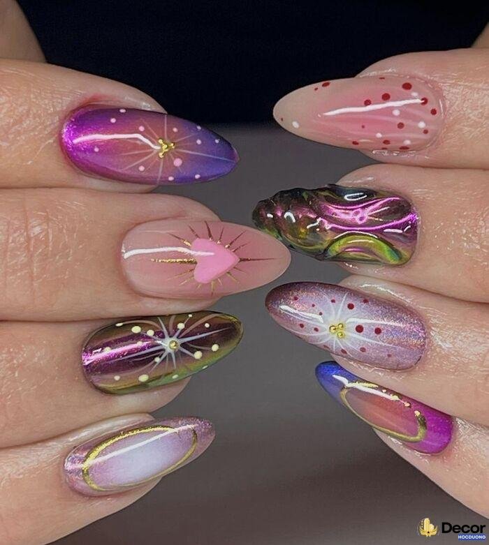 american nails màu sắc